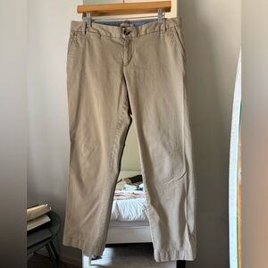 JCrew Women’s Khaki Casual City Chino Pants size 8 in earthenware color